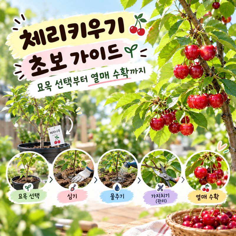 체리키우기 초보 가이드, 묘목 선택부터 열매 수확까지