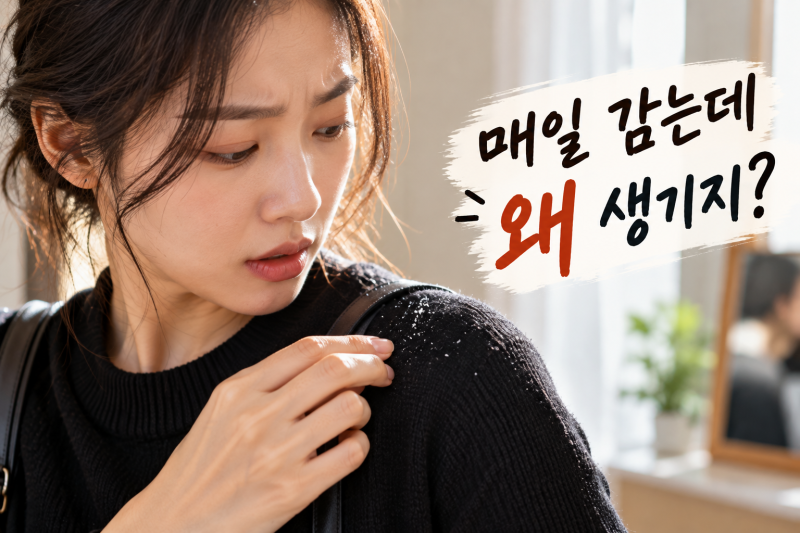 비듬 없애는 방법, 매일 머리 감는데 왜 계속 생길까? 샴푸부터 확인해보세요
