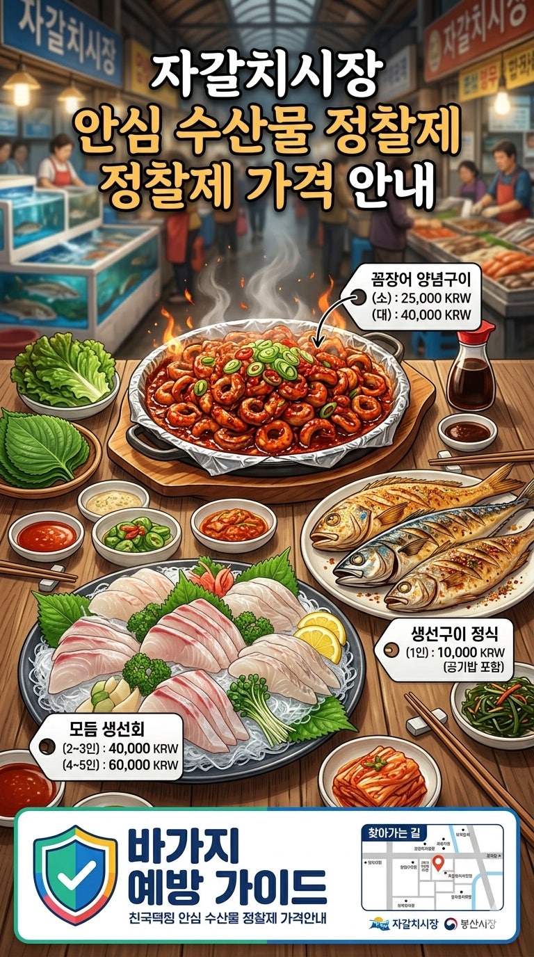 자갈치시장 바가지 안 쓰는 법! 2026 부산자갈치축제 먹거리 가격표 & 꼼장어·모듬회·생선구....
