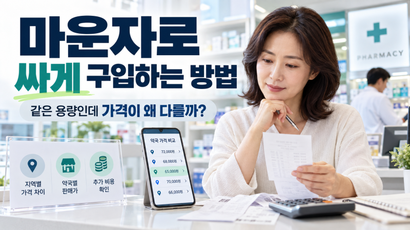 마운자로 싸게 구입하는 방법｜2026년 10월 약국 가격비교·온누리상품권 총비용 정리