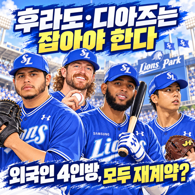 [KBO] 후라도·디아즈는 잡아야 한다…삼성 외국인 4인방, 모두 재계약할 수 있을까?