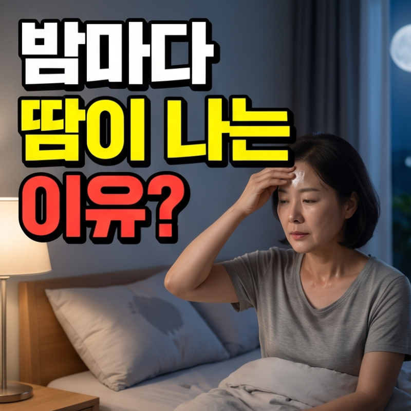 "밤마다 땀이 나는 이유?" 갱년기 증상 땀과 야간발한 알아보기