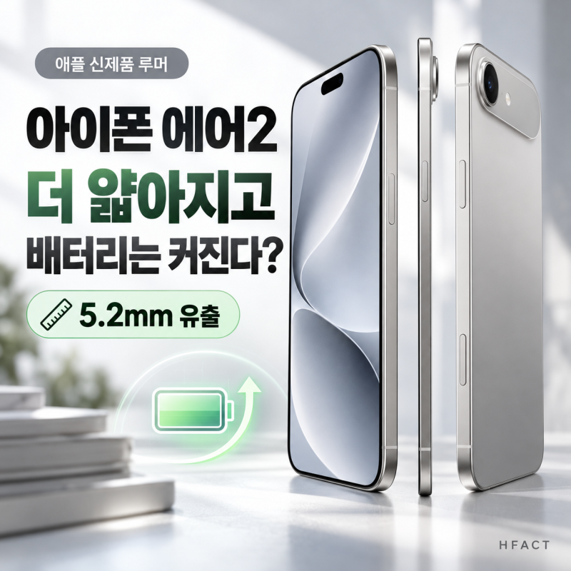 아이폰 에어2, 더 얇아지고 배터리는 커진다?