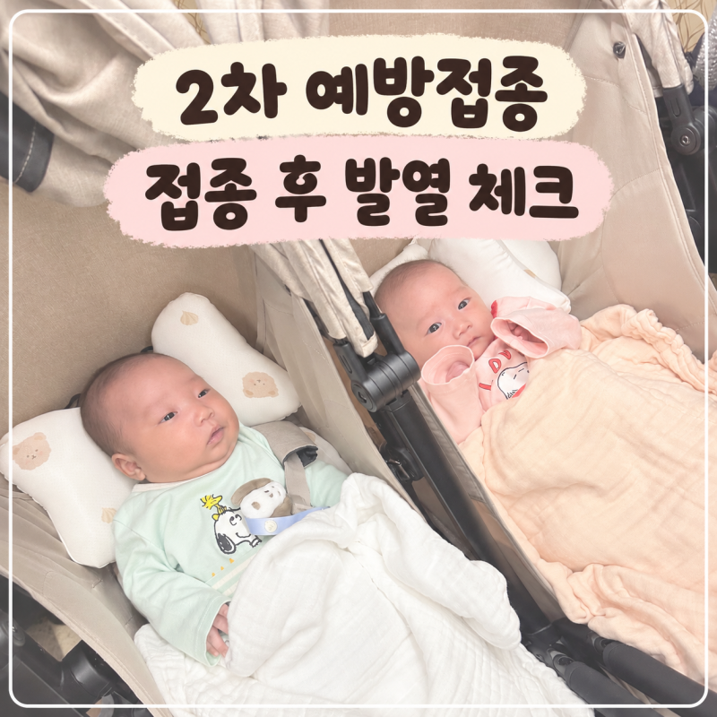 아기 예방접종 일정 시기 신생아 2차 예방접종 후 발열 경과 지켜보기