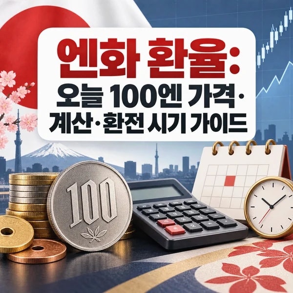 엔화 환율: 오늘 100엔 가격·계산·환전 시기 체크포인트