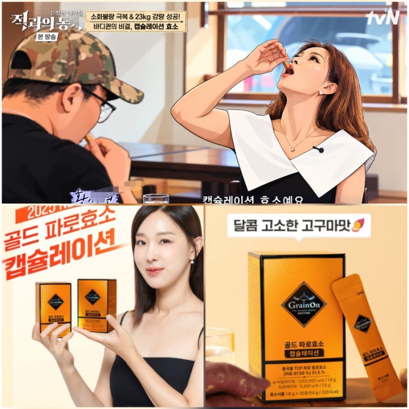 tvN 적과의 동거 23kg 감량 비결? 그레인온 골드 파로효소 캡슐레이션 효능·부작용 총정리