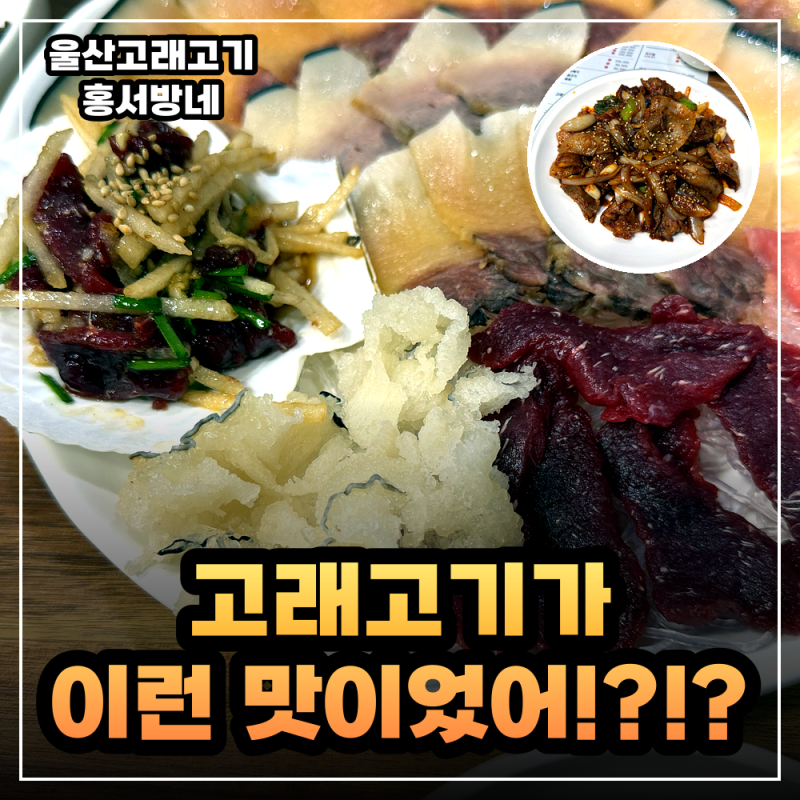 울산 장생포 고래고기 홍서방네ㅣ고래모듬 부위별 솔직 맛평가, 호불호 갈리는 이유