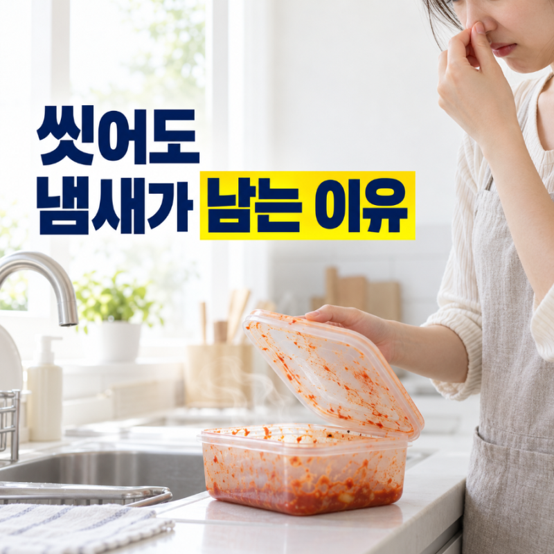 김치통 냄새 제거, 세제로 몇 번을 씻어도 남는 이유부터 확인해봤어요