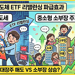 반도체 ETF 리밸런싱 파급효과: 대장주 매도세와 중소형 소부장 주가 전망