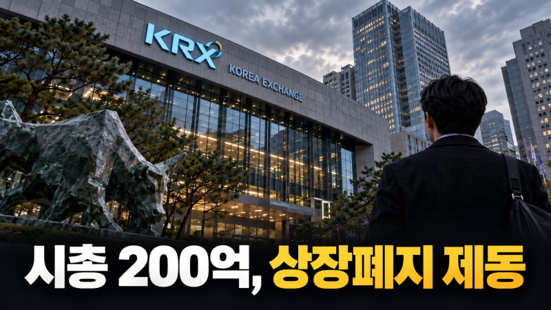 “시총 200억 밑이면 퇴출?” 법원이 상장폐지에 제동 건 이유