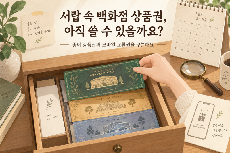 오래된 백화점상품권, 신세계·롯데·현대 유효기간과 처리 차이