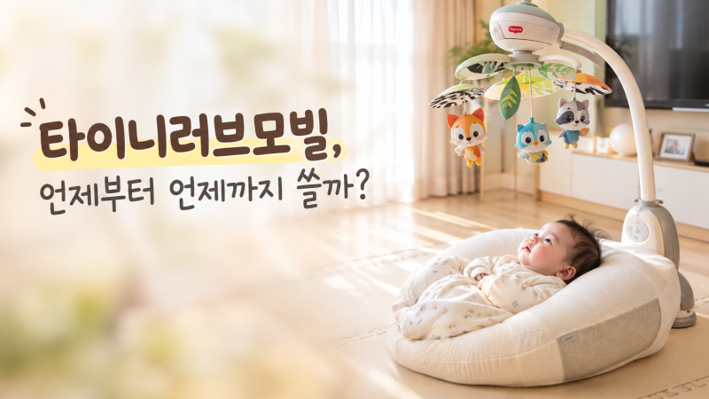 타이니러브 모빌, 언제부터 언제까지 쓸까?