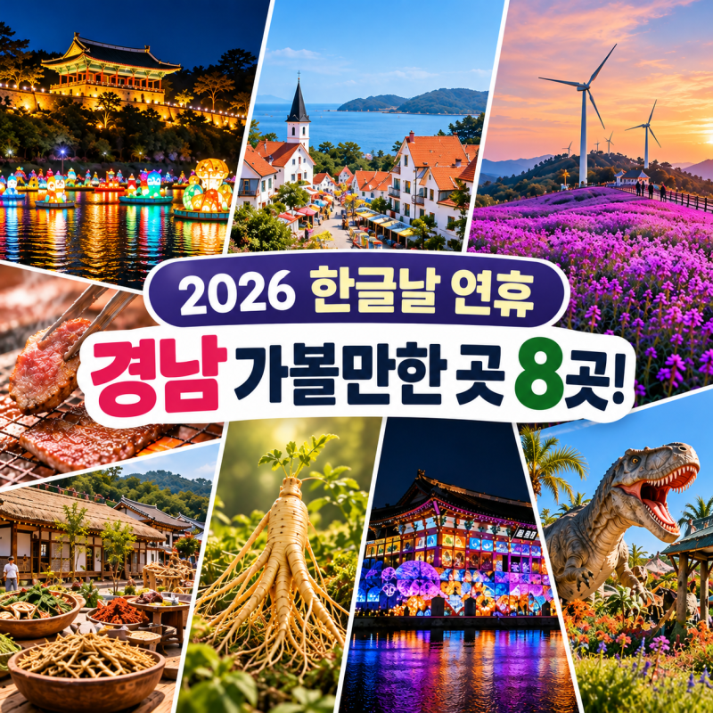 2026 한글날 연휴 경남 가볼 만한 곳 8곳! 가을축제 일정·셔틀버스·주차 총정리