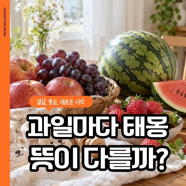 태몽에 나온 과일이 중요하다? 사과·포도·수박·딸기 뜻이 다른 이유