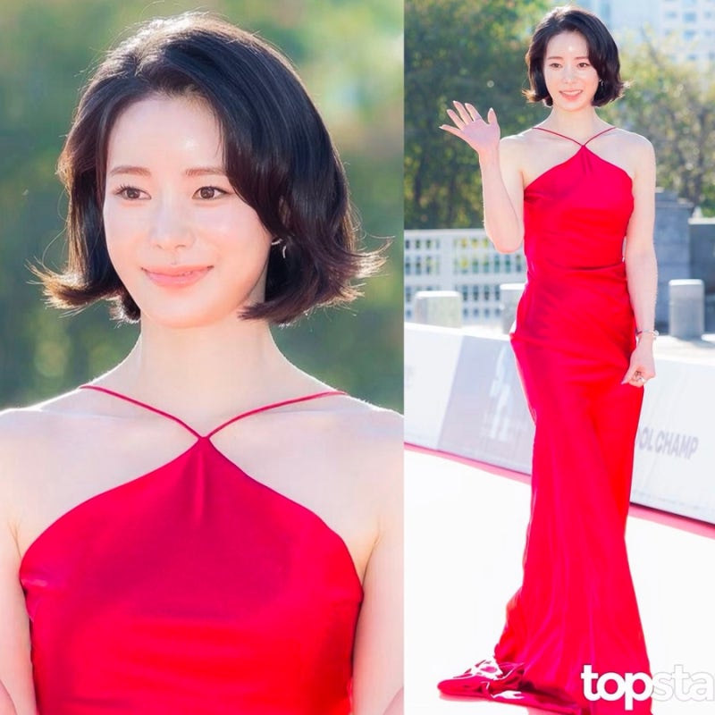 임지연 레드카펫 패션, 드레스에 단발이 촌스러워 보였던 이유?