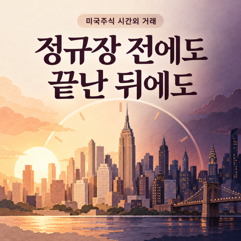 미국주식 프리마켓·애프터마켓 뜻과 한국시간｜정규장·오버나이트 차이까지 정리
