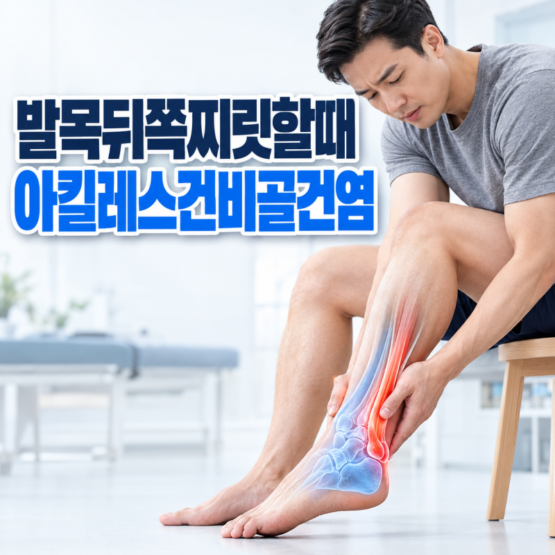 발목 뒤쪽 찌릿할 때 아킬레스건염과 비골건염 치료