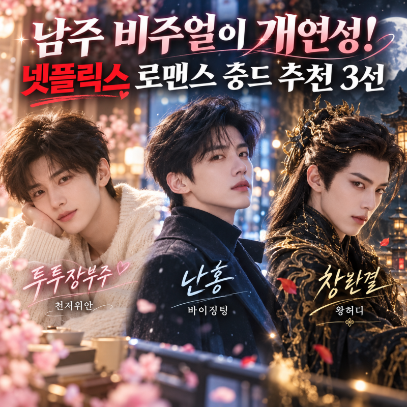 남주 비주얼이 개연성! 넷플릭스 로맨스 중드 추천 3선