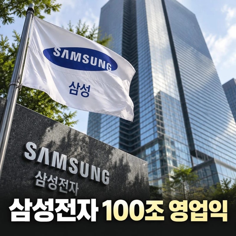 삼성전자 100조 영업익 국내 최초 신기록