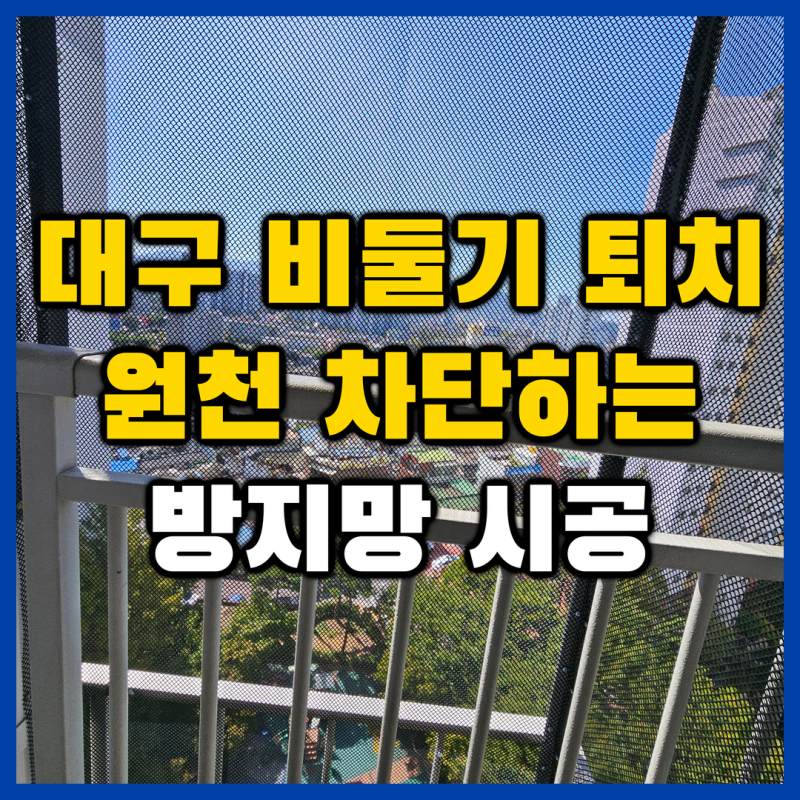 아파트 비둘기 퇴치 방법, 원천 차단하는 유일한 방법