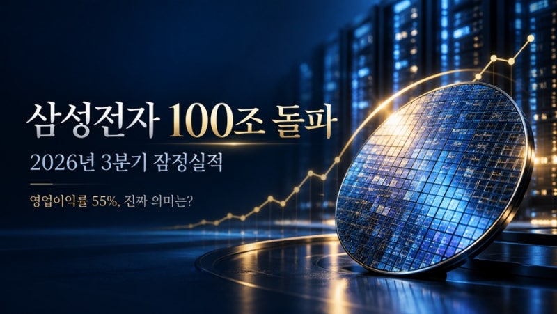 삼성전자 100조 돌파! 2026년 3분기 잠정실적 발표와 영업이익률 55%의 진짜 의미