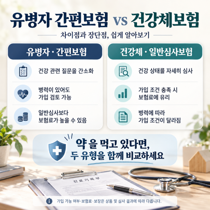 ( 간편보험,건강체보험 알기 ) 나는 어떤 보험을 들어야 할까 ?