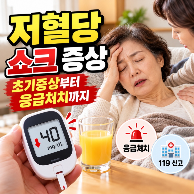 저혈당 쇼크 증상과 응급처치 방법, '혈당 40대' 위험할까?