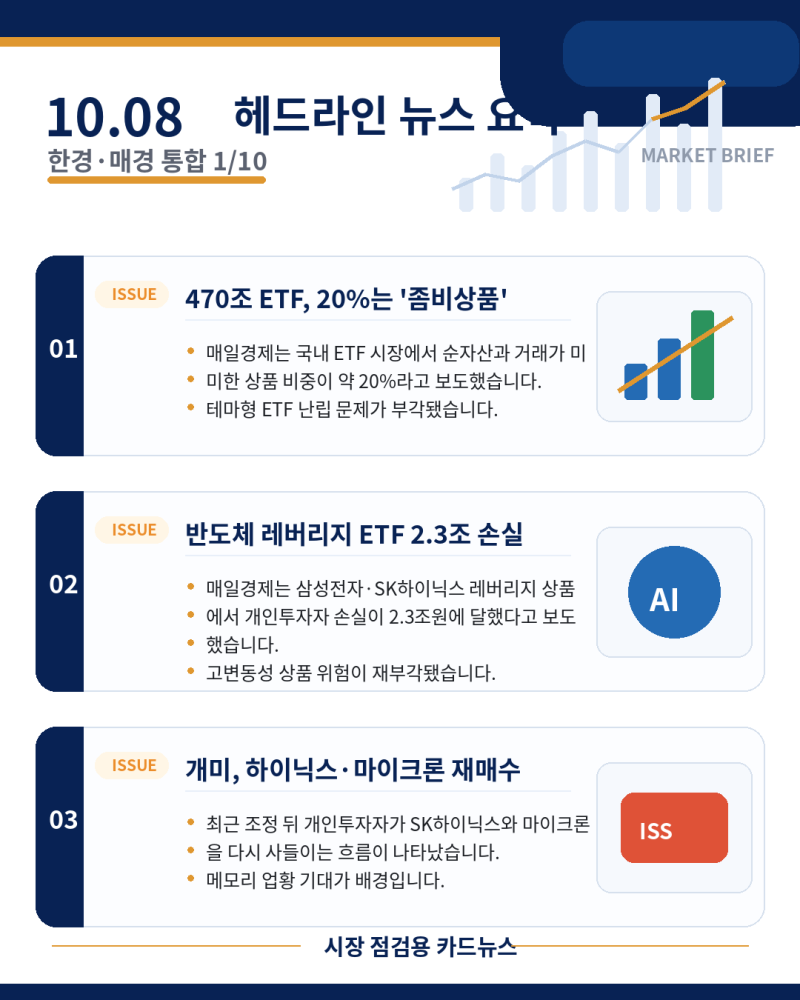 [경제뉴스]2026년 10월 8일 목요일
