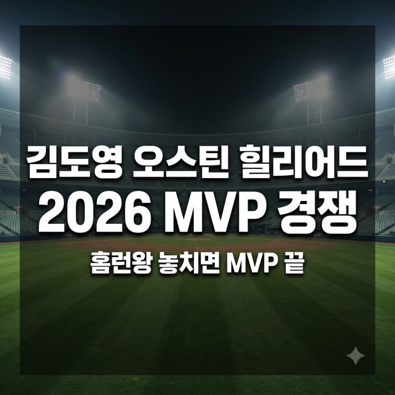 김도영·오스틴·힐리어드·곽빈 2026 MVP 경쟁, 커리어하이 비교하면 누가 앞설까