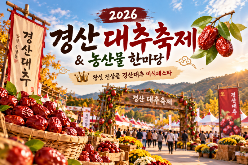2026 경산 대추축제 & 농산물 한마당 일정부터 먹거리·공연까지 총정리｜왕실 진상품 경산대....