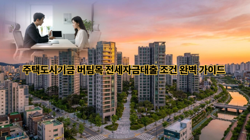 2026 주택도시기금 버팀목 전세자금대출 조건, 청년·신혼부부라면 무조건 혜택받는 법