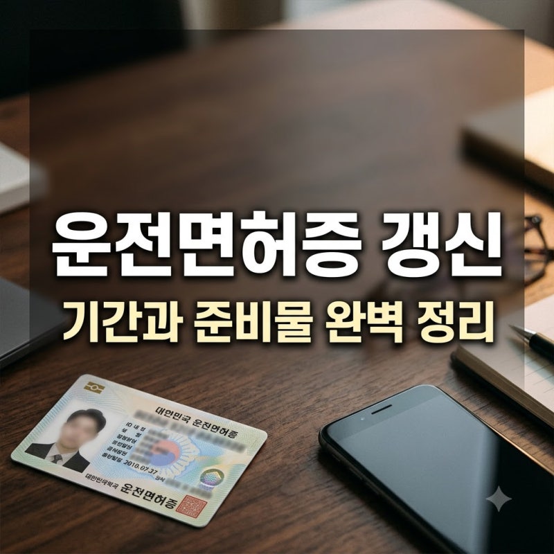 운전면허증 갱신 기간과 방법, 무엇을 준비해야 할까요?
