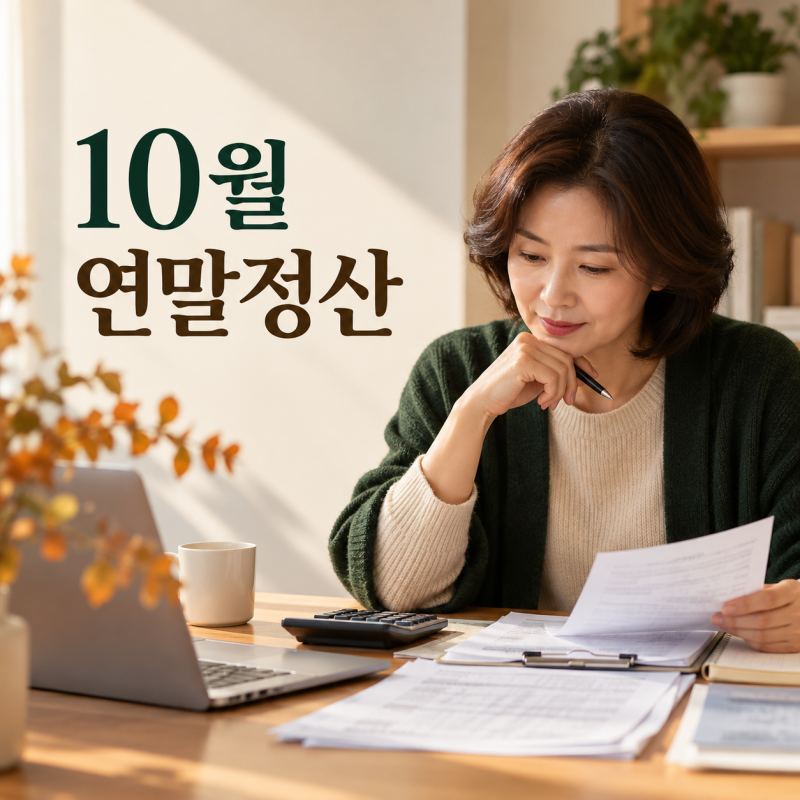 50대가 10월부터 확인해야 할 연말정산 항목 5가지