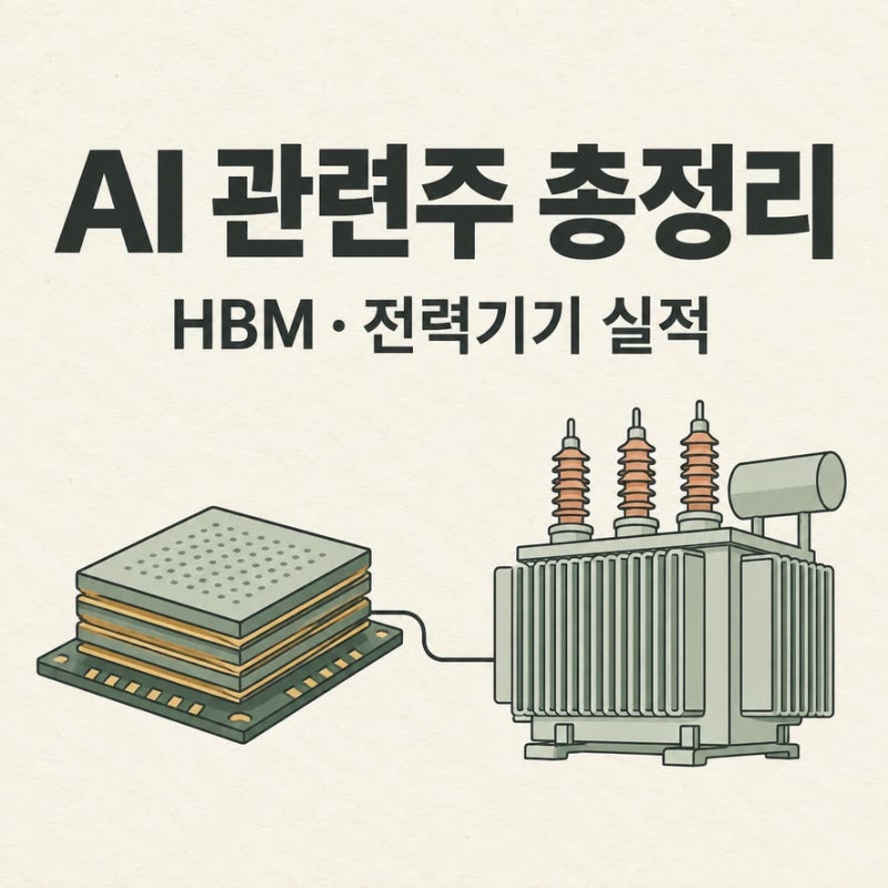 AI 관련주 정리 HBM 전력기기 실적 총정리