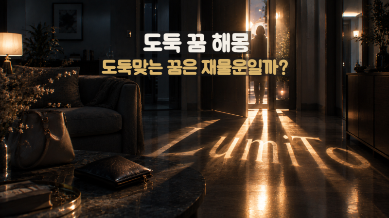 도둑 꿈 해몽｜집에 도둑이 들어오는 꿈·도둑맞는 꿈·도둑 잡는 꿈, 무슨 의미일까?