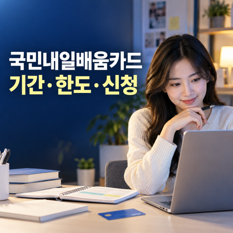 2026 국민내일배움카드 기간, 한도, 신청방법까지 총정리