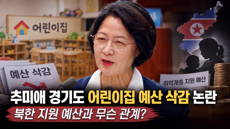 추미애 어린이집 예산 논란, 북한 영유아 지원과 비교되는 이유