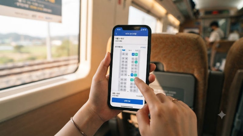 KTX 안에서 좌석 셀프 변경하는 법, 눈치 보지 말고 앱으로 1분 만에 바꾸세요