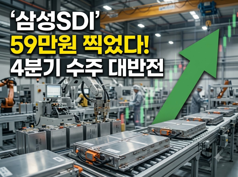 삼성SDI 주가 59만원 찍었다…'물린 개미들' 드디어 웃나? 4분기 수주에 대반전 벌어진다