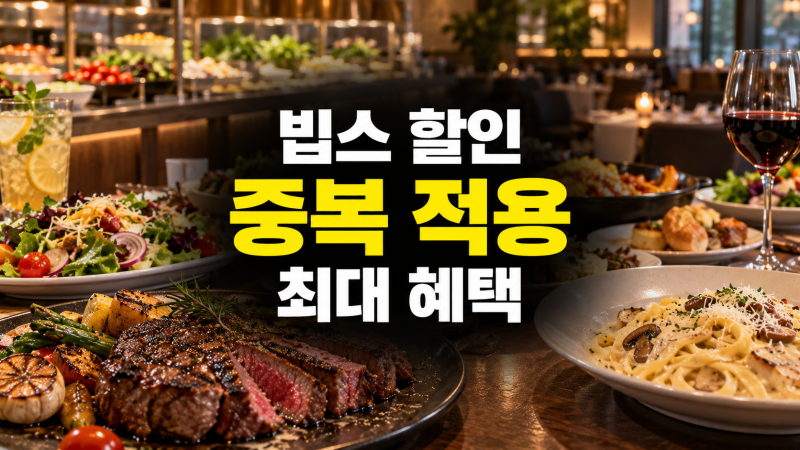 빕스 할인 방법 총정리: SKT KT LG 통신사, 카드, 할인권, 쿠폰, 중복 적용 순서, 최대 할인 팁