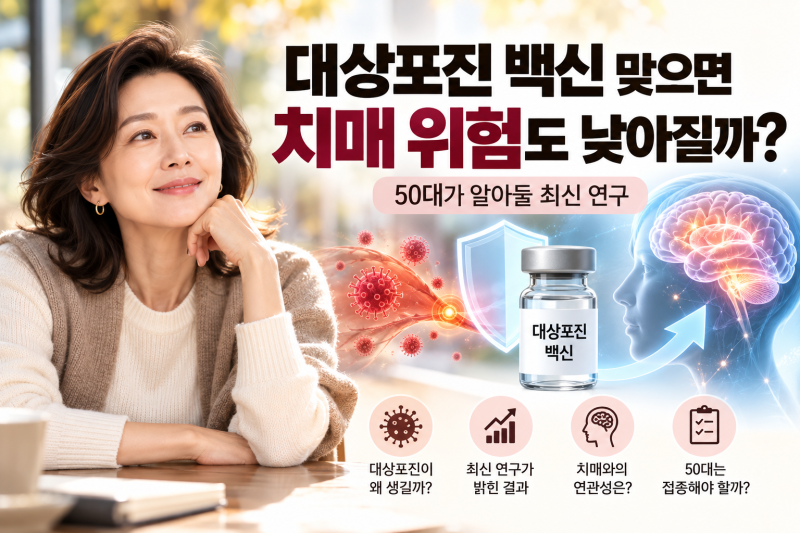 대상포진 백신 맞으면 치매 위험도 낮아질까? 50대가 알아둘 최신 연구
