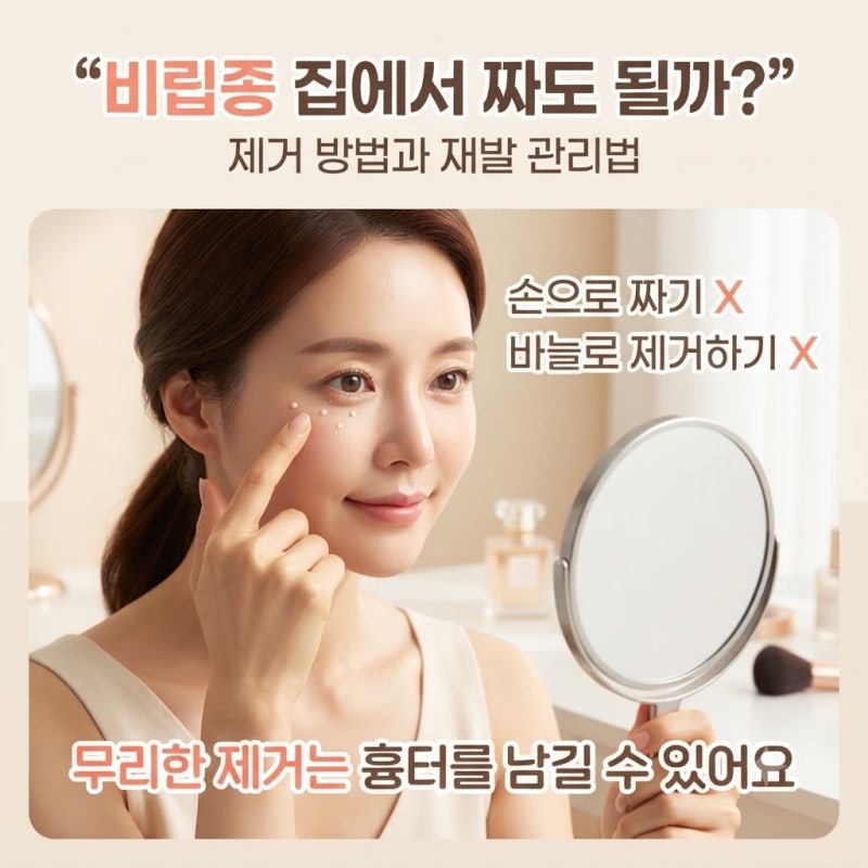 비립종 집에서 짜도 될까? 제거 방법과 재발을 줄이는 관리법