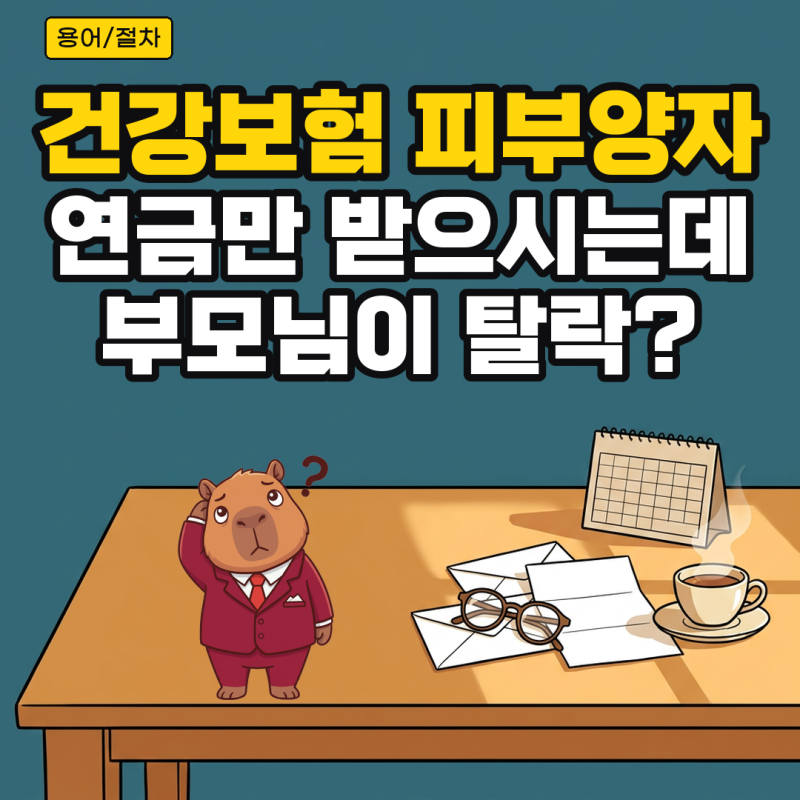 건강보험 피부양자 자격 소득기준, 부모님 등록 전에 탈락 조건 확인할 것