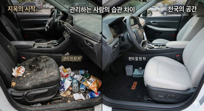 [차량관리] 차 깨끗하게 쓰는 사람들의 소름 돋는 공통점 5가지 (feat. 내 차 청결도 테스트 & ....