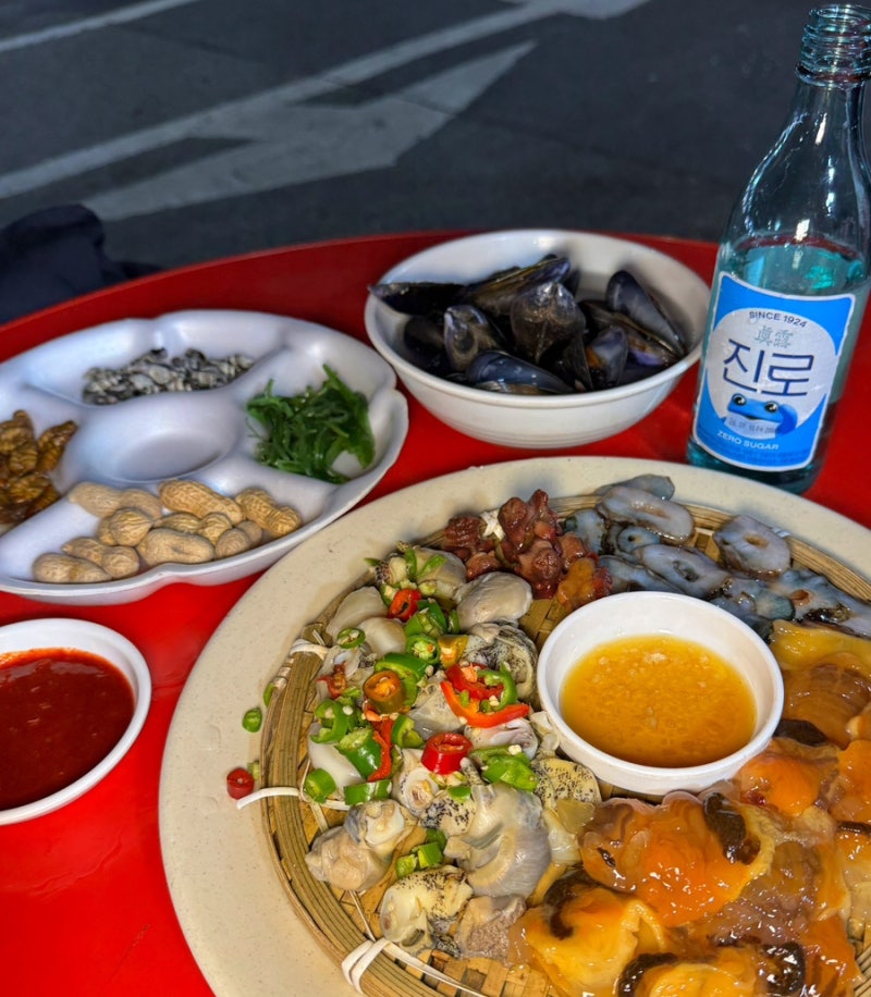 대구 칠성시장 포장마차 찐맛집 희준이네포차 모듬해산물에 꼼장어까지 제대로!