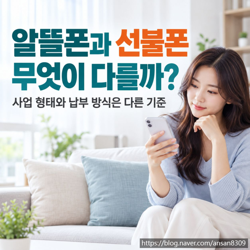 알뜰폰과 선불폰 무엇이 다를까? 정확한 뜻부터 주요 차이점까지