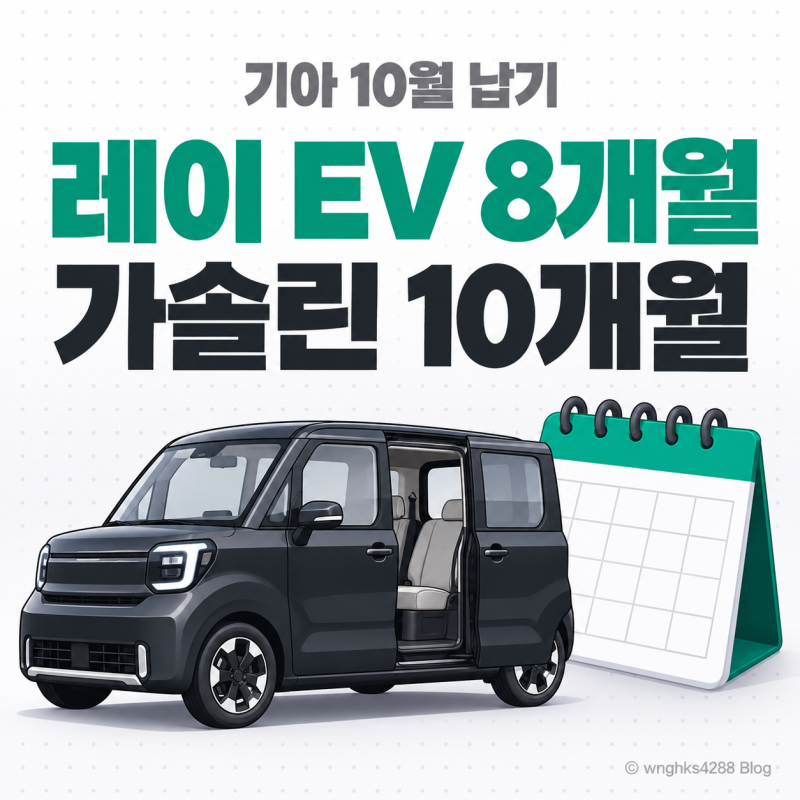 레이 출고 대기 10개월, EV로 바꾸면 2개월 빨라요