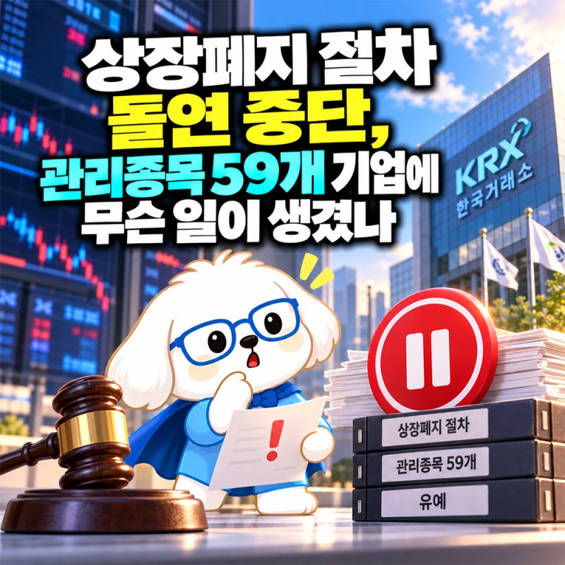 상장폐지 절차 돌연 중단, 관리종목 59개 기업에 무슨 일이 생겼나