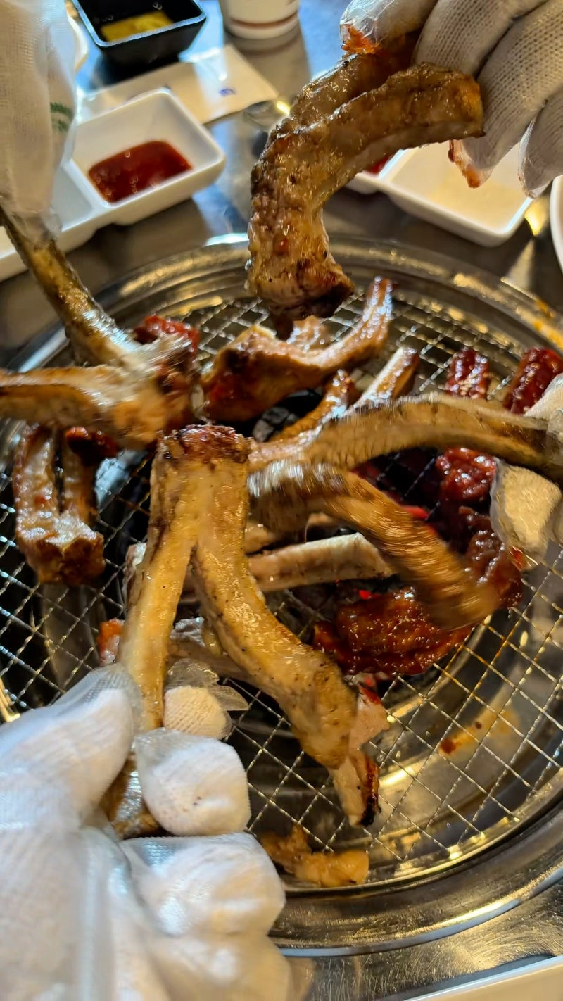 부평구청맛집 원시인쪽갈비 초벌로 편하게 즐긴 쪽갈비 후기