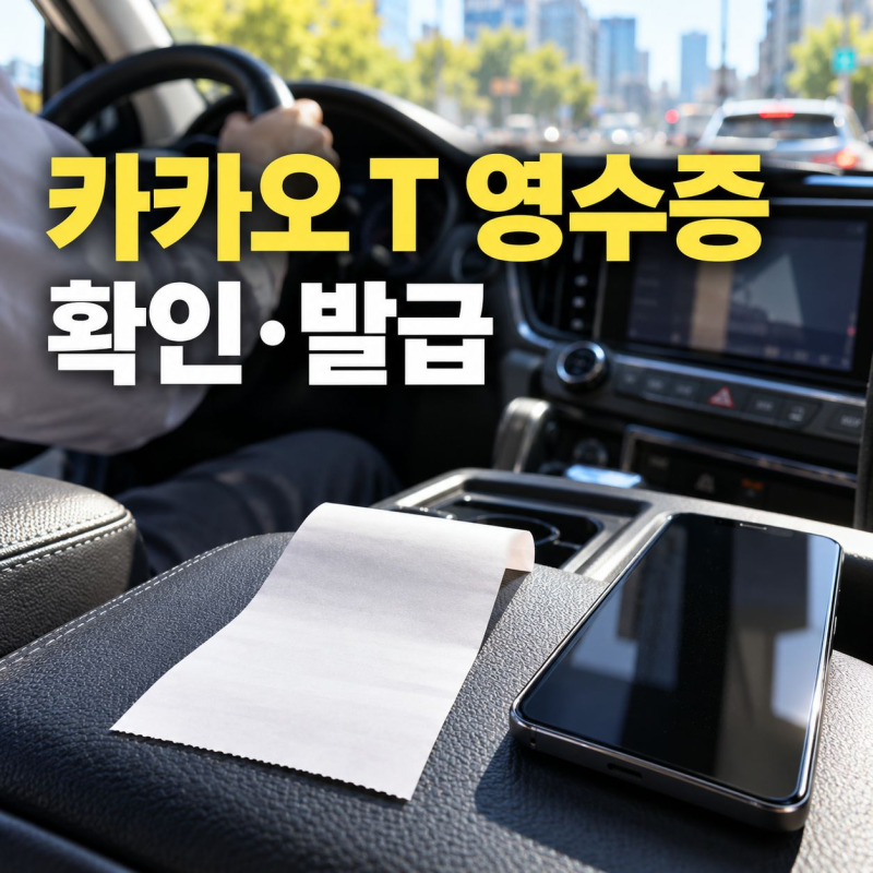 카카오 T 영수증 확인·발급, 이용기록에서 저장하는 순서